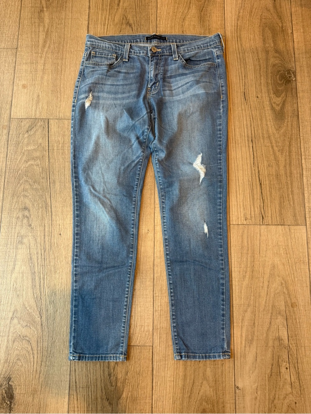 Flying Monkey Skinny Distressed Denim Jeans - Blue